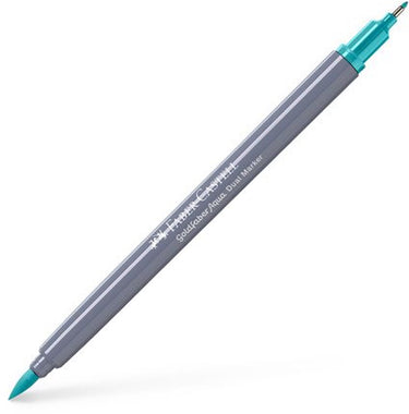 Faber-castell - duo aquarel marker - goldfaber - licht kobalt groen 356 - brush 0,6mm - fc-164656