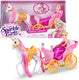 Sparkle girlz eenhoorn en prinses pop met rijtuig set van zuru