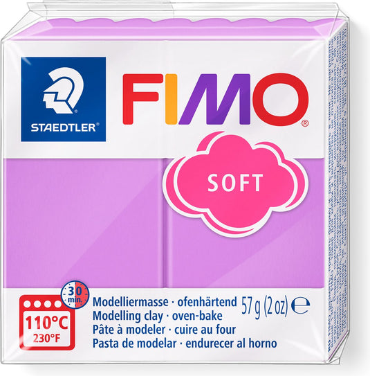 Fimo soft boetseerklei 57 g lavendel