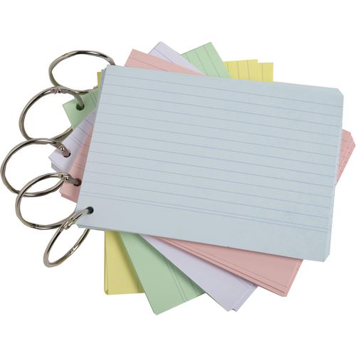 Indexkaarten exacompta 10380e kleurenassortiment papier