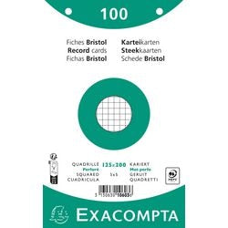 Indexkaarten exacompta 10603e wit papier