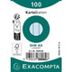 Indexkaarten exacompta 38082sb hemelsblauw
