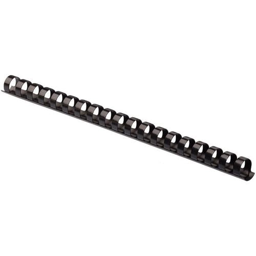 Pack 100 binding combs black 5346108 fellowes plastic a4 10mm