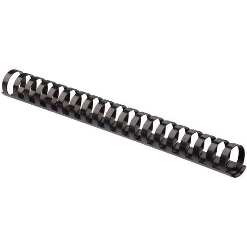 Pack 50 binding combs black 5348504 fellowes plastic a4 25mm