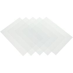 Pack 100 binding cover transparent 5375901 fellowes pvc a4