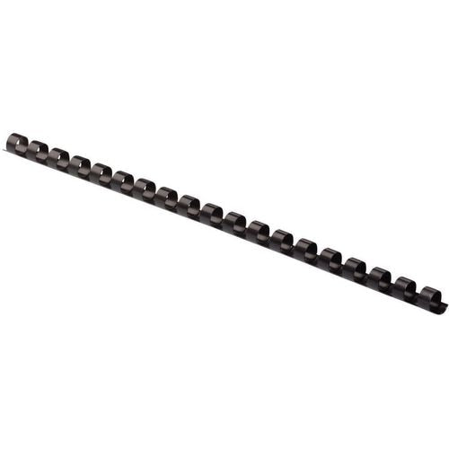 Pack 100 binding combs black 5345307 fellowes plastic a4 6mm
