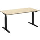 Zit-sta-bureau ceha ade2plme148q9005ah esdoorn melamine, metaal