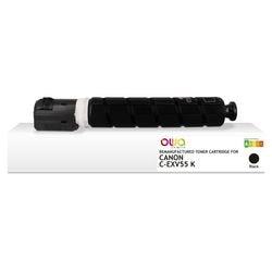Inktcartridge owa c-exv55 k compatibel zwart