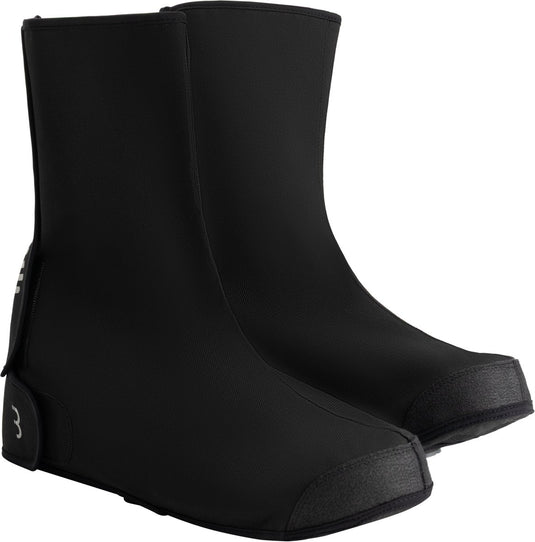 Bbb cycling rainshield overschoenen - voor woon-werk verkeer op stadsfiets e-bike - winddicht waterdicht - zwart - maat 43 48 - bws-41