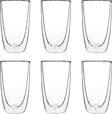 Viva - glass double walled 490 ml set of 6 pieces
