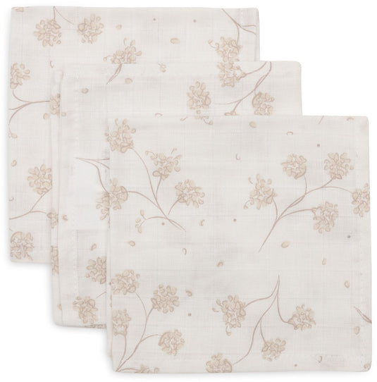 Jollein hydrofiel monddoekje basic - leafy dreams - 3 stuks