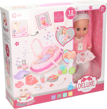 Lobbes speelgoed bv deluxe poppenset draagbed