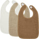 Meyco baby uni slab - 3-pack - badstof - offwhite sand toffee