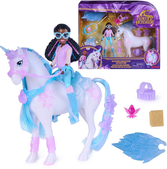 Unicorn academy - glacier's gemstone adventure - educatieve avonturenspel