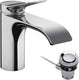 Hansgrohe vivenis - wastafelkraan 80, incl. afvoergarnituur, ecosmart, chroom 75010000