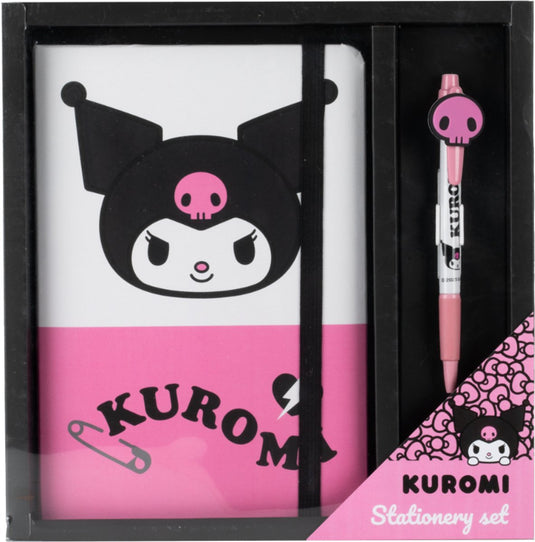 Konix kuromi - schrijfset - notitieboek + pen - sanrio