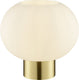 Brilliant fanny - tafellamp - e27 max 1x20w - geborsteld messing wit