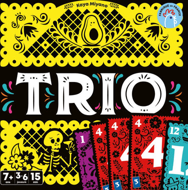 Asmodee trio, kaartspel, aftrekken, 7 jaar, familiespel