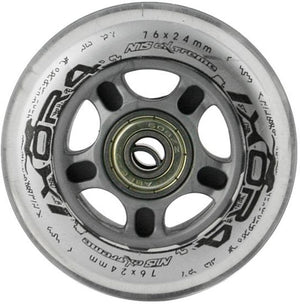 Nils extreme - pu wielen - 76x24 mm - transparant - inclusief abec-7 lagere