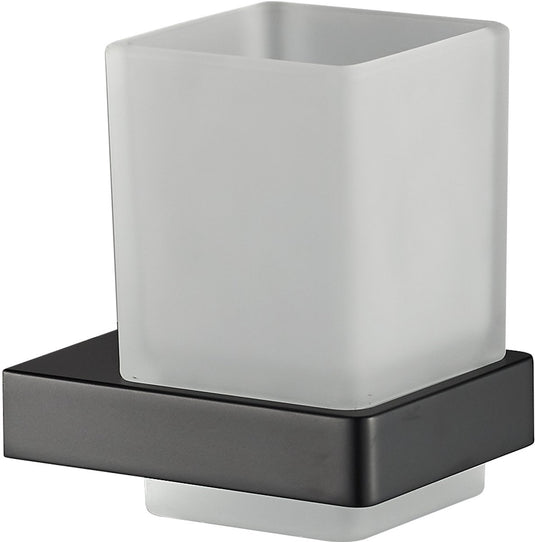 Plieger altea glashouder – bekerhouder badkamer - wandmontage – matzwart