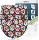 Schütte wc-bril 82586 crazy skull - high gloss - duroplast - soft close - afklikbaar - rvs-scharnieren - belastbaar tot 175 kg - decor - 1-zijdige print