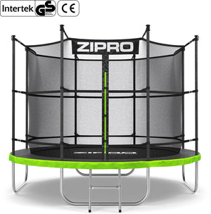 Zipro jump pro in - trampoline - ø252cm 8ft - trampoline met veiligheidsnet - voor kinderen - inclusief ladder - max. 150 kg