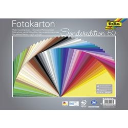 Gekleurd papier folia 25 x 35 cm 300 g m² kleurenassortiment 50 vellen