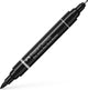 Faber-castell tekenstift - pitt artist pen - duo marker - 199 zwart - fc-162199