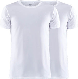 Craft core dry tee multi 2-pack m heren thermoshirt - wit