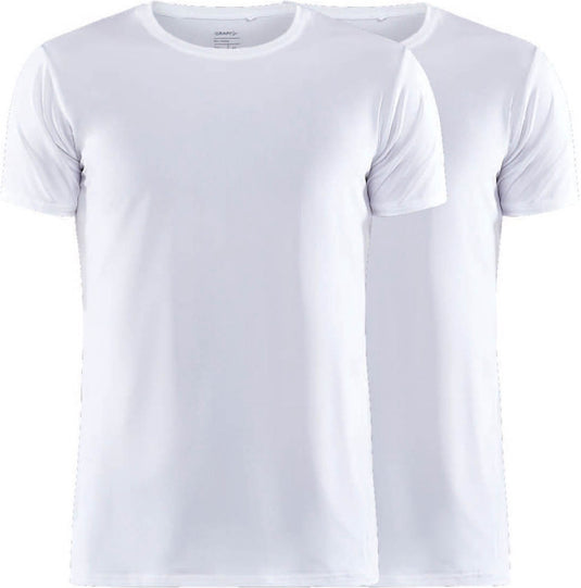 Craft core dry tee multi 2-pack m heren thermoshirt - wit