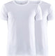 Craft core dry tee multi 2-pack m heren thermoshirt - wit
