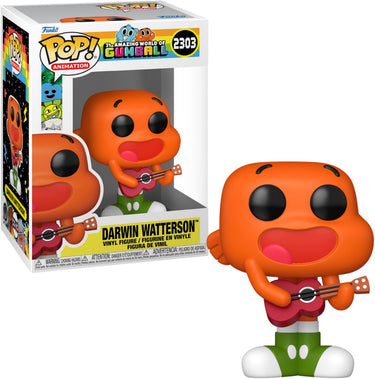 Funko the amazing world of gumball pop! animation vinyl figure darwin 9 cm