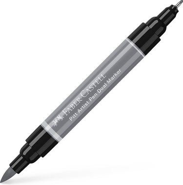 Faber-castell tekenstift - pitt artist pen - duo marker - 232 koudgrijs iii - fc-162232