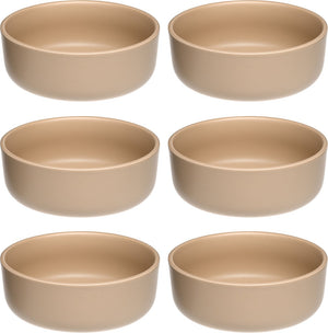 Leonardo roma schaal 16cm abrikoos - set 6