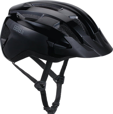 Bbb cycling racefiets helm - large: 58 - 62 cm - wielrennen, mtb stadfiets - wasbare padding - met bevestiging achterlicht - fietshelm dames heren - glanzend zwart - condor 2.0 bhe-173