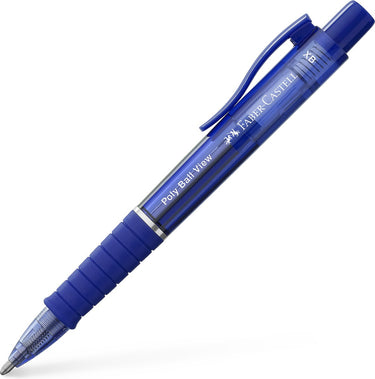 Faber-castell balpen - poly ball view - admiraal blauw - schrijfbreedte xb - fc-145751