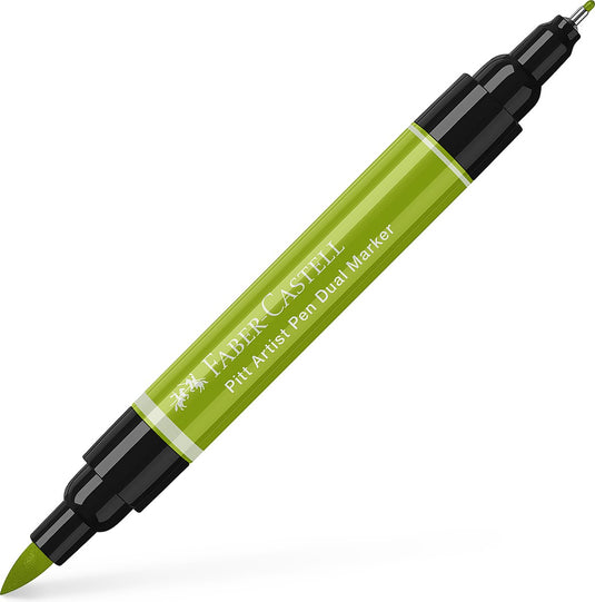 Faber-castell tekenstift - pitt artist pen - duo marker - 170 meigroen - fc-162170