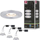 Paulmann led-inbouwlamp nova mini coin basisset star ip44 rond 65 mm coin 3x4w 3x310lm 230v 2700k alu gedraaid