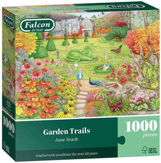Falcon puzzel garden trails 1000 stukjes legpuzzel volwassenen.