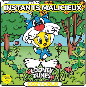 Hachette heroes cozy colo - looney tunes instants malicieux (ontdeugende momenten) - hachette - kleurboek voor volwassenen en kinderen