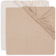 Jollein hoeslaken ledikant - 60x120cm - jersey - blush wild rose - 2 stuks