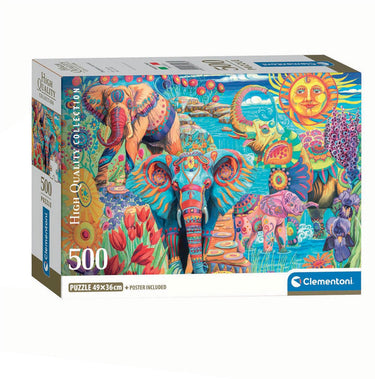 Clementoni legpuzzel elephants' carnival, 500st.