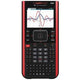 Grafische rekenmachine texas instruments nspire cx2 cas zwart, rood oplaadbaar