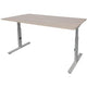 Bureau schaffenburg lin-pl128-lera-m25 spaanplaat, metaal multikleur