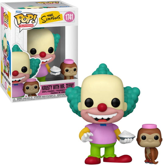 The simpsons krusty with mr. teeny vinylfiguur 1741 unisex funko pop! - neutraal - standard