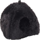 Flamingo kattenbed – katten slaapmand – kattenhuis – kattenhol – cat cave – zwart, 39 x 39 x 42 cm – slaapplaats krems