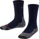 Falke tk2 anti-blaar dik wol functioneel materiaal wandelsokken kinderen blauw - maat 23-26