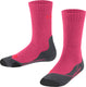Falke tk2 anti-blaar dik wol functioneel materiaal wandelsokken kinderen rood - maat 31-34