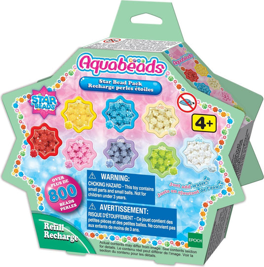 Aquabeads navulling sterrenparels - 800 parels in 8 kleuren