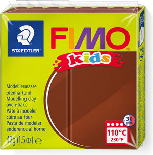 Fimo kids boetseerklei bruin, 42gr